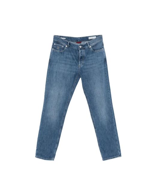 Straight Jeans Brunello Cucinelli pour homme en coloris Blue