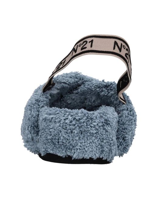 N°21 Blue Flat Sandals