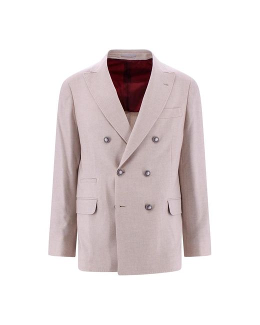 Brunello Cucinelli Blazers in het Purple voor heren
