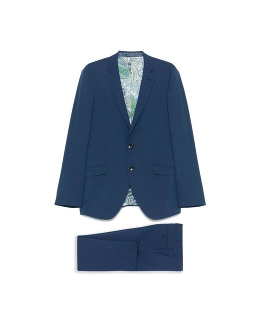 Single Breasted Suits Etro pour homme en coloris Blue