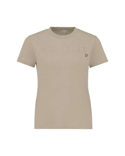 Moncler Natural T-Shirts