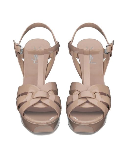 Saint Laurent Metallic High Heel Sandals