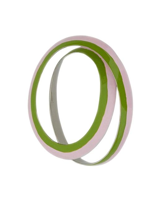 Marni Green Enameled Brass Bracelet