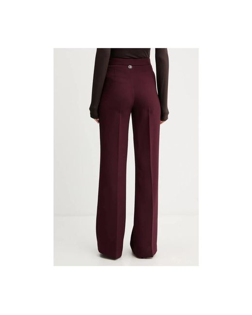 Twinset Purple Wide Trousers