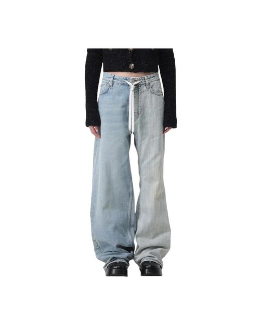 Balenciaga Wide Jeans in het Gray