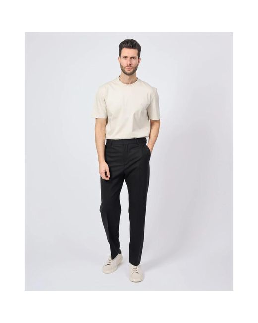 Suit Trousers HUGO de hombre de color Black