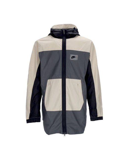 Nike Herren-Windbreaker-Webjacke Eisengrau/Rattan/Schwarz/Schwarz in Blue für Herren