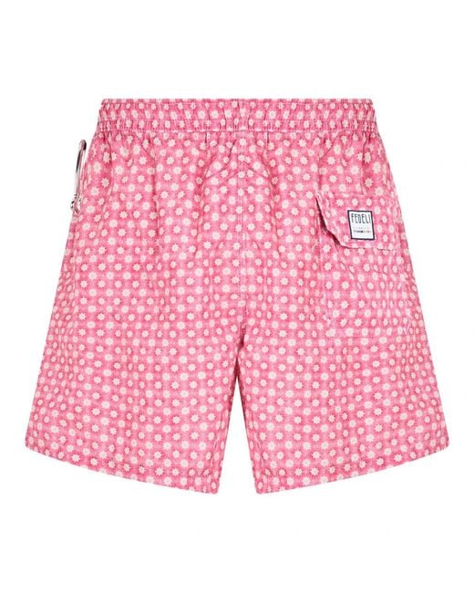 Fedeli Pink Beachwear for men