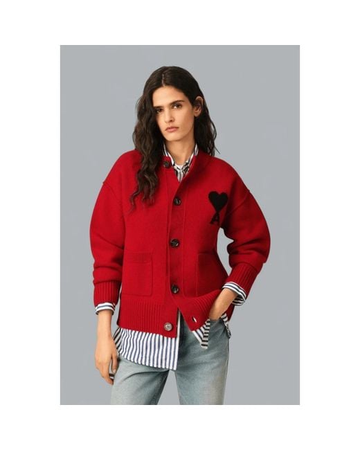 Cardigans di AMI in Red