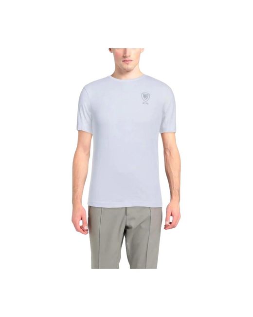 Blauer T-shirt - klassisches modell in Gray für Herren