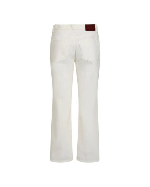 Boot-Cut Jeans Gucci de color White