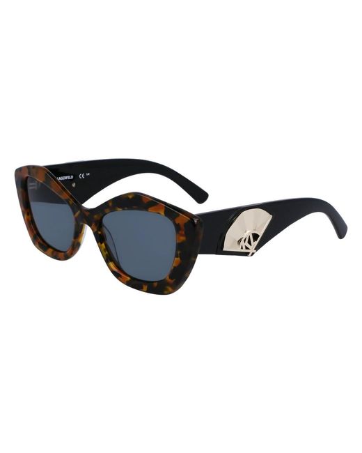 Colección de gafas de sol urban glam Karl Lagerfeld de color Black