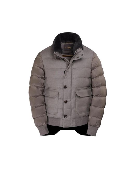 Down Jackets di Moorer in Gray da Uomo