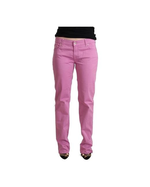 Jacob Cohen Pink Straight Jeans