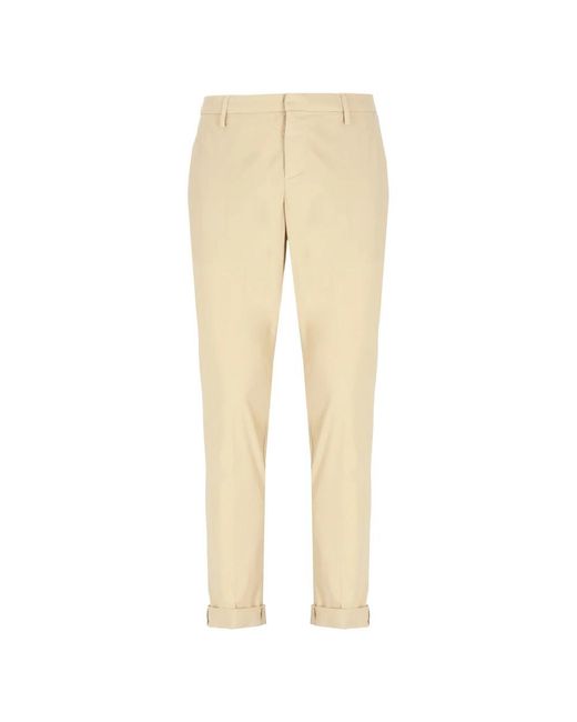 Dondup Broeken ,Katoen Katoenen Broek Met Zakken in het Natural voor heren