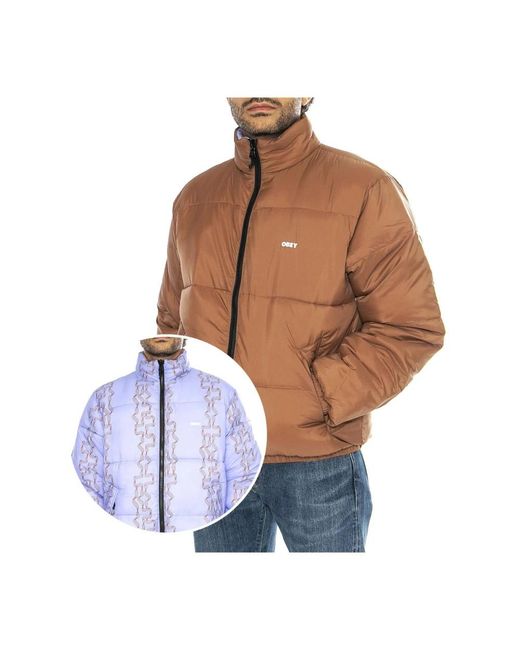 Winter Jackets Obey de hombre de color Brown
