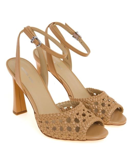 Michael Kors Metallic High Heel Sandals