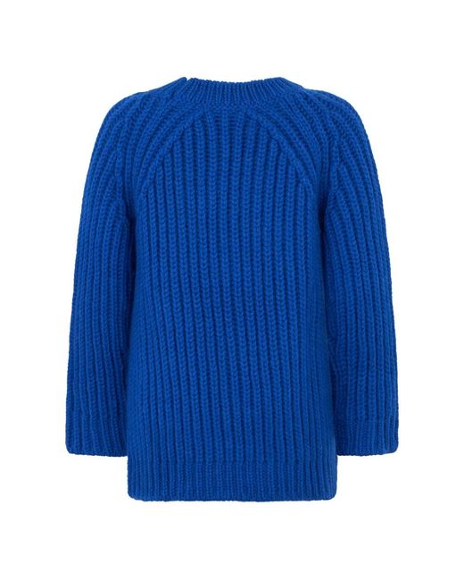 RED Valentino Blue Round-Neck Knitwear