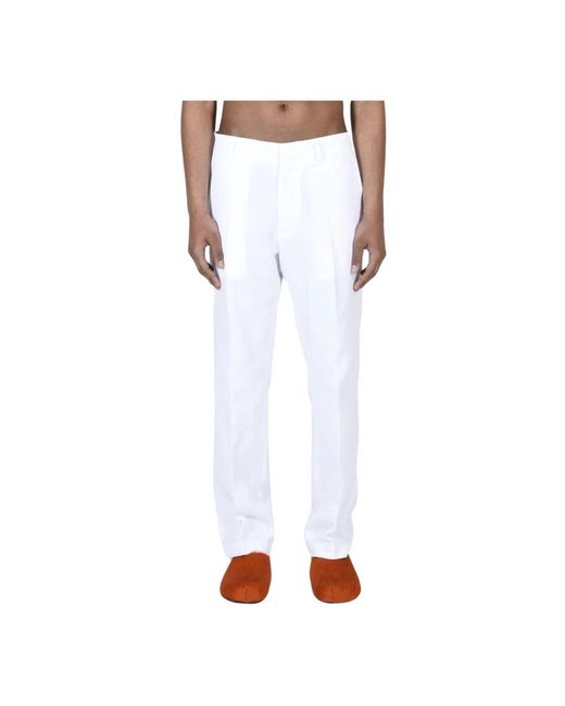 Pantaloni casual in cotone lino di Seafarer in White da Uomo