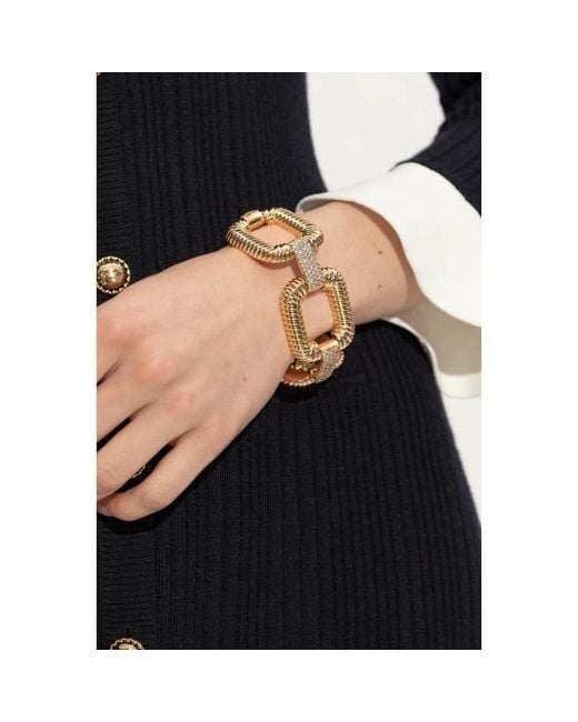 Self-Portrait Messing Armband in het Metallic