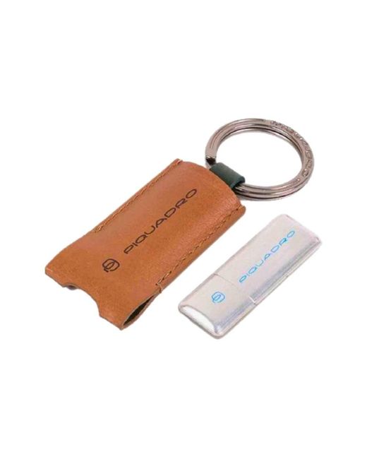 Piquadro Brown Keychains