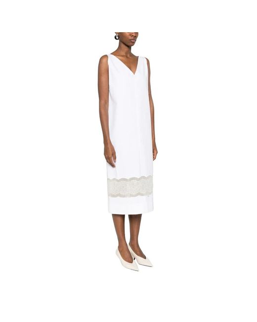 Carven White Midi Dresses