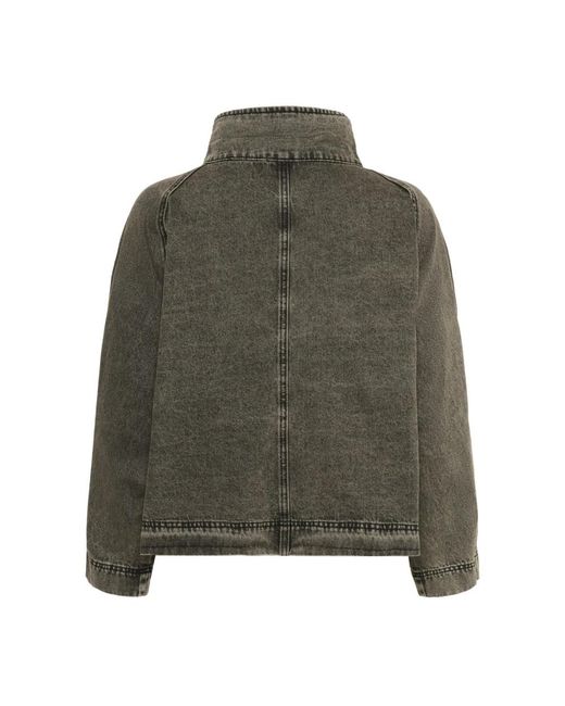 My Essential Wardrobe Green Denim Jackets
