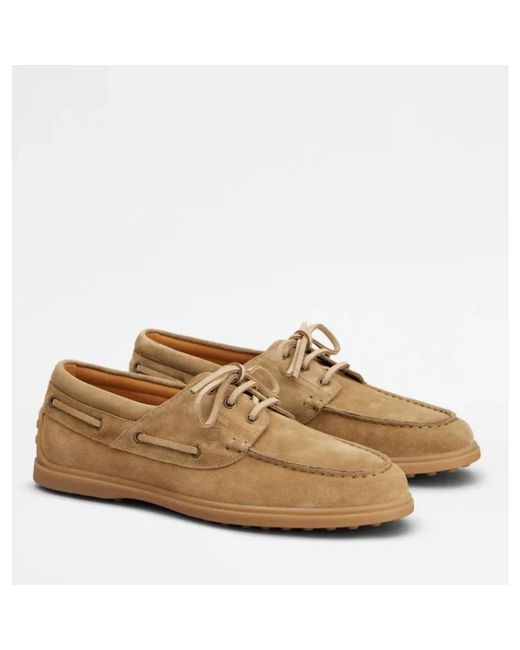 Tod's Brown Sailor Shoes for men