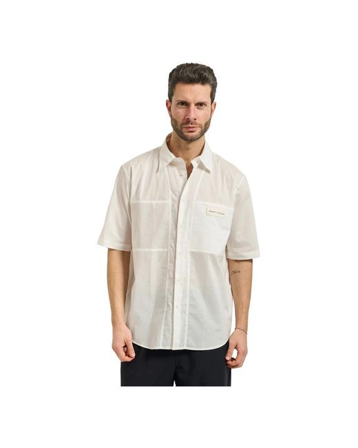ARMANI EXCHANGE White Short Sleeve Shirts for men