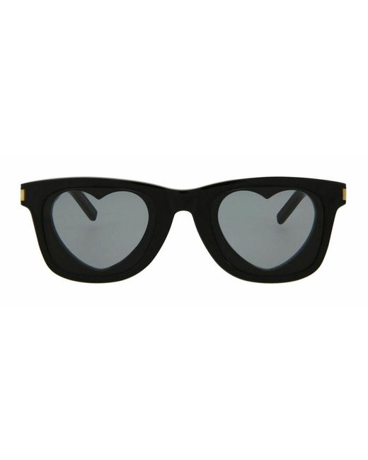 Saint Laurent Black SL 51 Heart Sunglasses