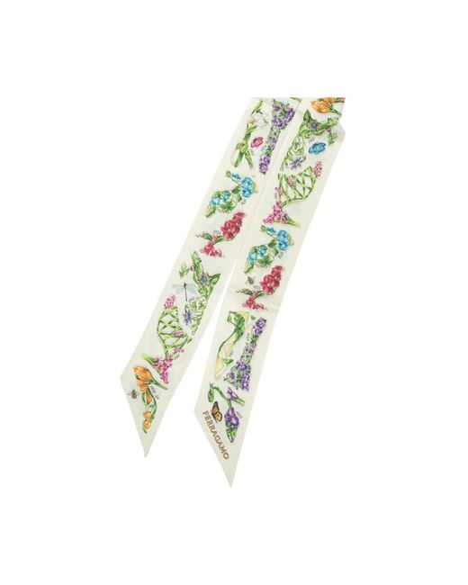 Ferragamo Green Silk Scarves