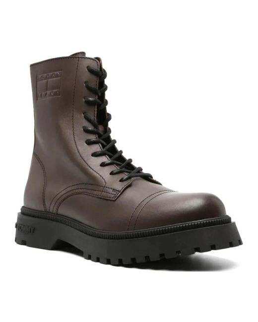 Tommy Hilfiger Brown Lace-Up Boots for men
