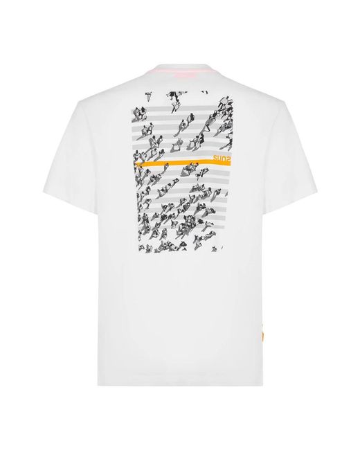 Suns Kreuz T-Shirt in White für Herren