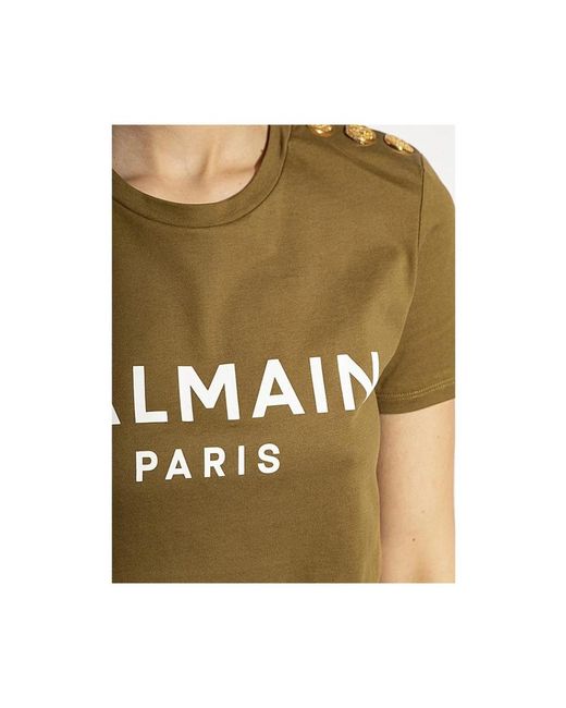 Balmain Green T-Shirts