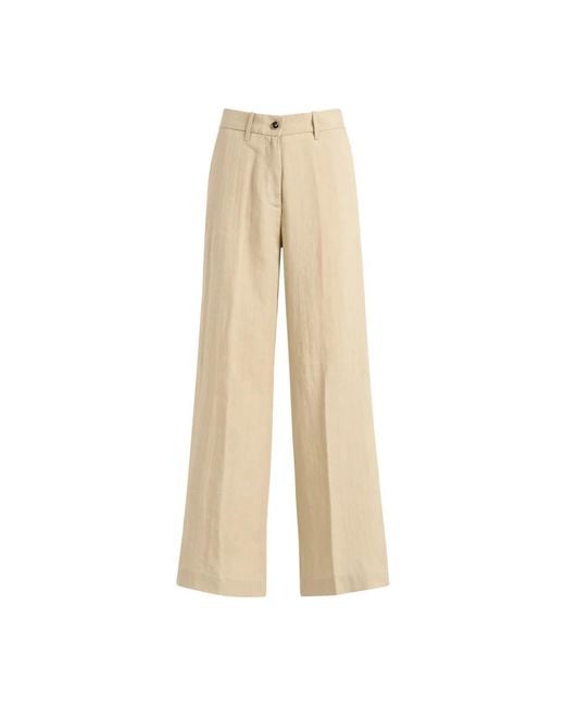 Nine:inthe:morning Natural Wide Trousers