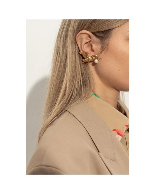 Earrings di Moschino in Metallic