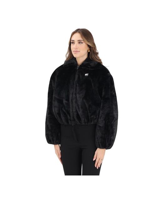 Tommy Hilfiger Black Faux Fur & Shearling Jackets
