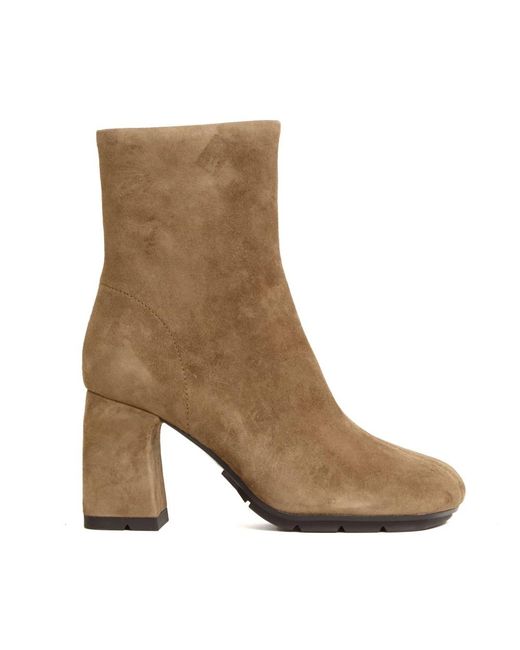 Ash Brown Suede Ankle Boot