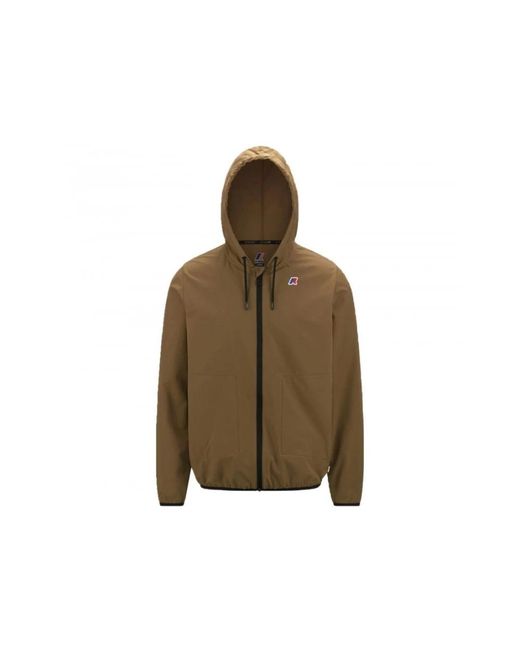 Zip-Throughs K-Way de hombre de color Brown