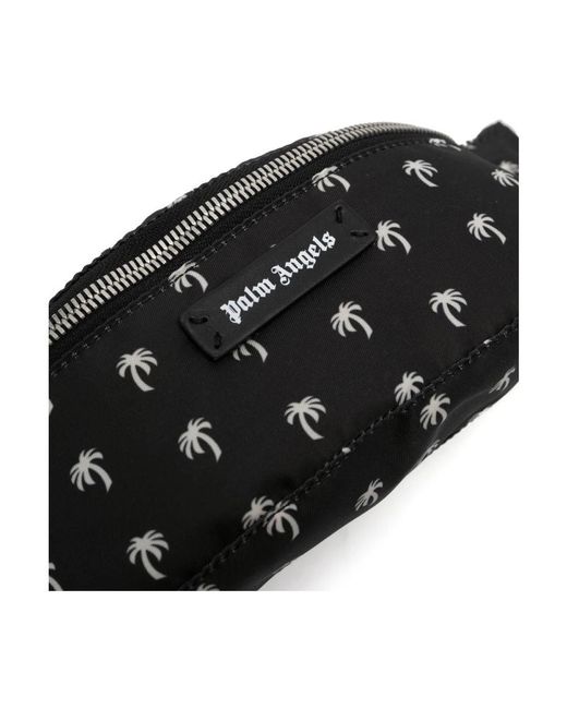 Palm Angels Black Belt Bags for men
