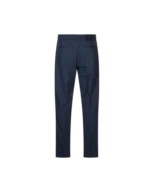 Kiton Blue Slim-Fit Trousers for men