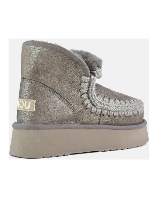 Mou Gray Winter Boots
