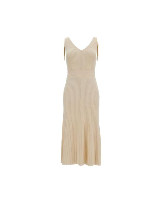 Elisabetta Franchi Natural Midi Dresses
