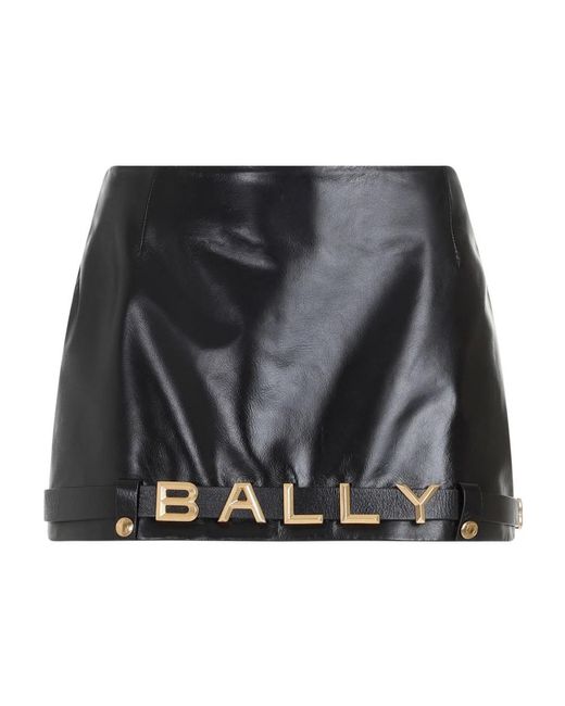 Bally Black Leather Skirts