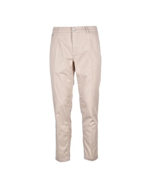Replay Natural Cropped Trousers for men