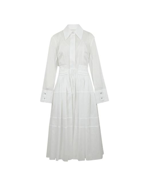 Shirt Dresses Jil Sander de color White