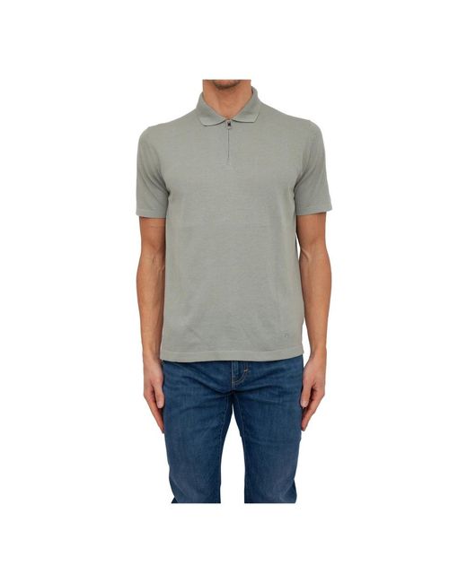 Corneliani Gray Polo Shirts for men