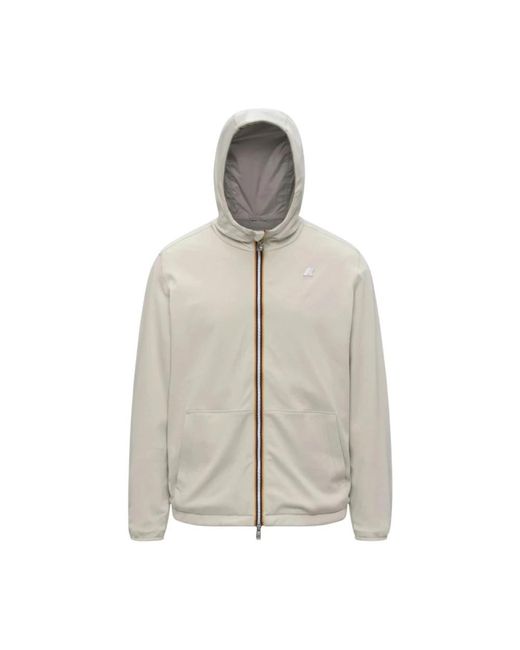 K-Way Gray Zip-Throughs for men