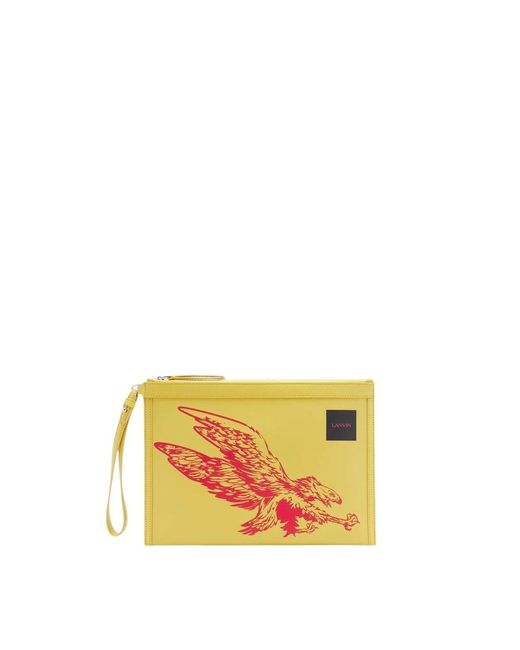 Wallets & Cardholders di Lanvin in Yellow da Uomo
