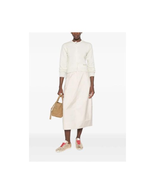 A.P.C. Fijngebreide Cardigan in het White